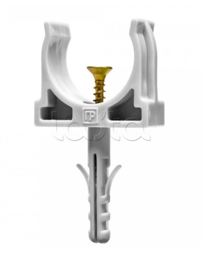 Крепеж-клипса с дюбелем и саморезом серая д25 в малой упаковке (10шт/450шт уп/кор) Промрукав (PR13.0309) в Пятигорске Крепеж: Дюбели, шурупы, саморезы Pintop.ru