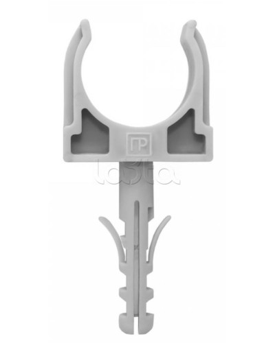 Крепеж-клипса с дюбелем серая д16 в малой упаковке (10шт/900шт уп/кор) Промрукав (PR13.0315) в Пятигорске Держатели, клипсы, скобы Pintop.ru