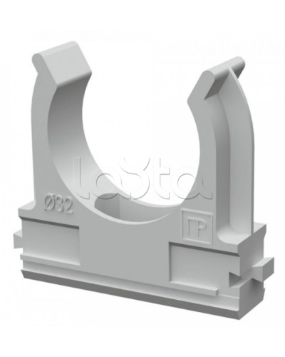 Крепёж-клипса для труб д32 безгалогенная (HF) атмосферостойкая серая (25шт/500шт уп/кор) Промрукав (PR13.0347) в Пятигорске Держатели, клипсы, скобы Pintop.ru