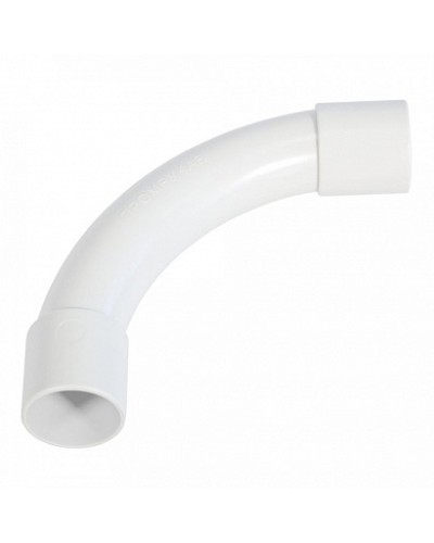 Соединитель угловой белый d20 мм (5шт/300шт уп/кор) Промрукав (PR13.0464) в Пятигорске Повороты, муфты, тройники Pintop.ru