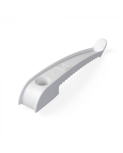 Держатель кабеля односторонний для прямого монтажа в гофроящике белый (200 шт/кор) Промрукав (PR13.0489) в Пятигорске Аксессуары для кабель-канала Pintop.ru