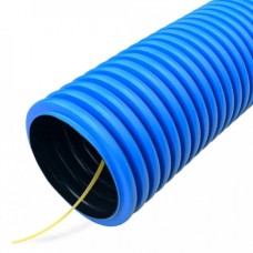 Труба гофрированная двустенная ПЭ гибкая тип 450 (SN26) с/з синяя д50 (100м/уп) Промрукав (PR15.0022)