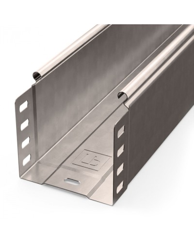 Лоток неперфорированный Стандарт INOX (AISI 409) 100х100х3000 (0,7 мм) (6 м/уп) Промрукав (PR16.2388) в Пятигорске Кабельные лотки Pintop.ru