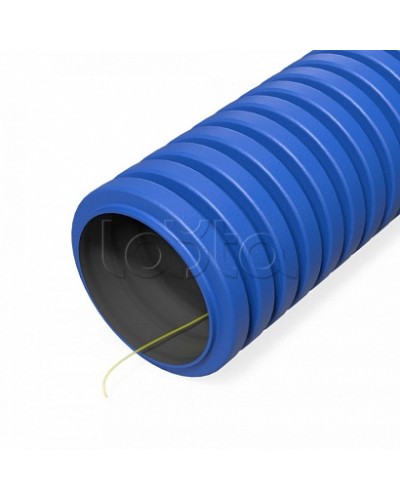 Труба гофрированная двустенная ПНД гибкая тип 750 (SN49) с/з синяя d40 мм (150м/уп) Промрукав (PR15.0286) в Пятигорске Труба гофрированная Pintop.ru