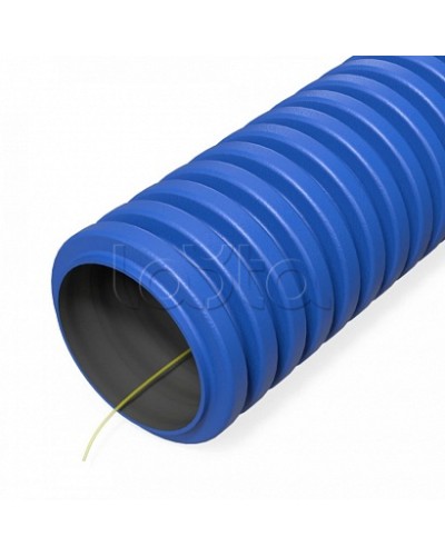 Труба гофрированная двустенная ПНД гибкая тип 750 (SN57) с/з синяя d32 мм (100м/уп) Промрукав (PR15.0262) в Пятигорске Труба гофрированная Pintop.ru