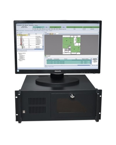 Центральный прибор индикации и управления ЦПИУ Рубеж исп.1 в Пятигорске Адресная система пожарной сигнализации РУБЕЖ Pintop.ru