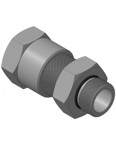 Кабельный ввод для бронированного кабеля с уплотнением внутренней оболочки кабеля резьбой G3/4, внешним диаметром кабеля D=18-22 мм и проходным диаметром кабеля d=8-12 мм Спектрон КВБ-22/12-М-G3/4 в Пятигорске Аксессуары для кабель-канала Pintop.ru