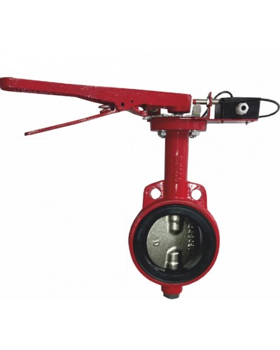 Затвордисковый с ручным приводом с контролем положения УКПЗА Спецавтоматика 3т 150/1,6(Р)-Ф.У3.1-АМК-150v1 в Пятигорске Затворы дисковые Pintop.ru