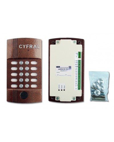 Блок вызова видеодомофона на 10 абонентов Цифрал M-10M/PVC в Пятигорске Блоки вызова многоабонентные Pintop.ru