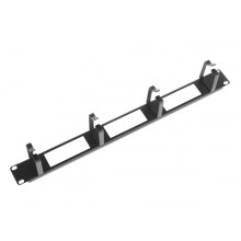 Органайзер кабельный горизонтальный 4 кольца черный ЦМО ГКО-О-4.62-9005