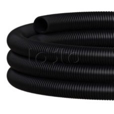 NR110 Двустен. труба ПНД гибкая откр. прокладки, SN12, с зондом, D110мм (50м) чёрн. Экопласт (801110HFR-UF-BL)