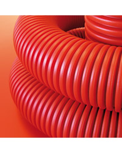 Труба гофрированная двустенная ПНД 75 мм для кабельной канализации с протяжкой DKC 121975 (50 м) в Пятигорске Труба гофрированная Pintop.ru