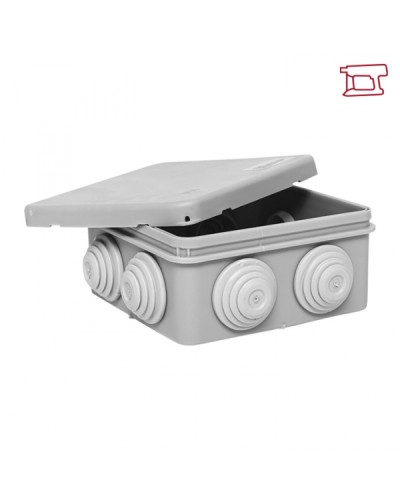 Коробка распред. КМР-030-031 с крышкой наружная (85х85х40) 8 мемб. вводов IP55 EKF (plc-kmr-030-031-r) в Пятигорске Распределительные коробки Pintop.ru