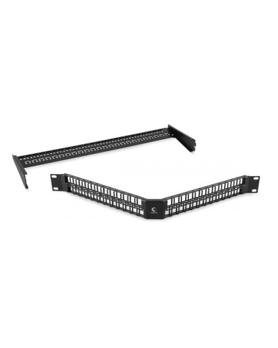 Угловая модульная патч-панель 19, 48 портов, 1U Cabeus (PLBHD-48-CON) в Пятигорске Патч панель Pintop.ru