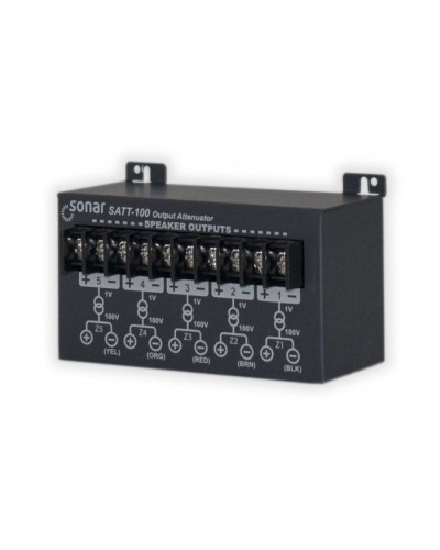 Блок аттенюаторов для настольныx усилителей Sonar SATT-100 в Пятигорске Система оповещения и трансляции Sonar Pintop.ru