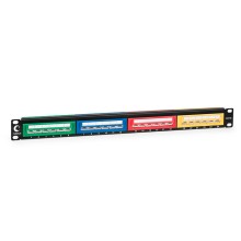 Патч-панель 19", 1U, 24xRJ45 Cabeus PLCOL-24-Cat.5e-Dual IDC