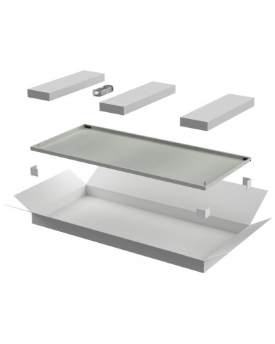 ITK LINEA N Дверь металлическая 600мм шкафа 33U сер. (LN35-33U6X-DM) в Пятигорске Аксессуары для стоек и шкафов Pintop.ru