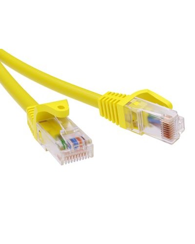 Патч-корд неэкранированный CAT6 U/UTP 4х2, LSZH, желтый, 2м DKC RN6UU4520YL в Пятигорске Патчкорды (медные) Pintop.ru
