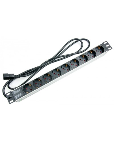Блок на 9 розеток IEC 320 горизонтальный для 19 шкафов Cabeus PDU-9P-2IEC в Пятигорске Блоки розеток Pintop.ru