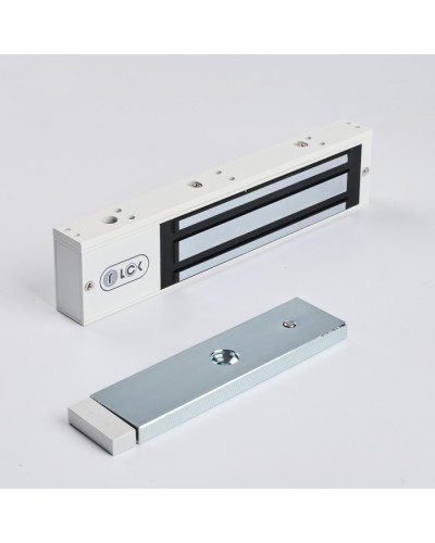 R-Lock RL-EM280-LSW - Электромагнитный замкок, 280кг, DC12/24B, цвет белый, RAL9016(белый), два датчика втроены в корпус замка: датчик Холла и магнито-контактный датчик в Пятигорске Электромагнитные замки Pintop.ru