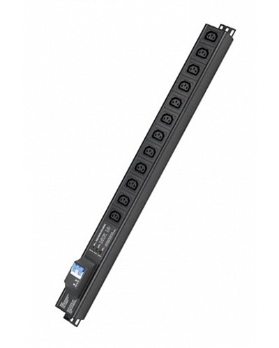 Блок распределения питания вертикальный для 19 шкафов DKC R5VIEC12CBOP в Пятигорске Блоки розеток Pintop.ru