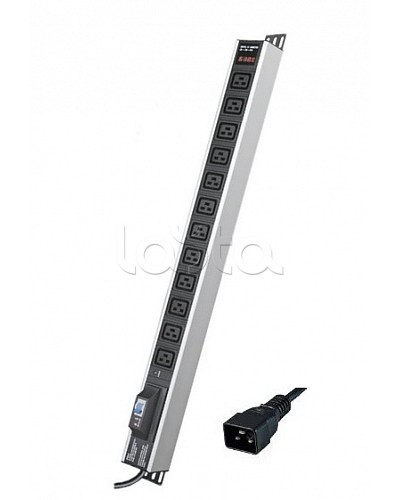 Блок распределения питания вертикальный для 19 шкафов DKC R5V12CBOPCDC19 в Пятигорске Блоки розеток Pintop.ru