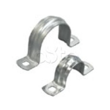 Скоба оцинкованная двулапковая для трубы D40мм (100 шт/уп) Экопласт 43640