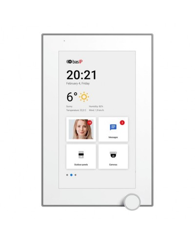 IP-видеодомофон BAS-IP AZ-07L WHITE в Пятигорске Абонентские IP устройства Pintop.ru