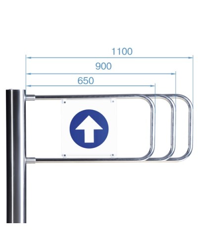 Створка для стойки калитки PERCo-AG-1100 (1100мм) в Пятигорске Ограждения Pintop.ru