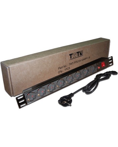 Блок розеток 19 1U TWT TWT-PDU19-10A8P-3.0 в Пятигорске Блоки розеток Pintop.ru
