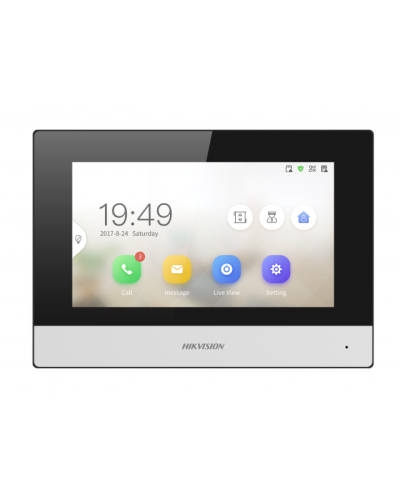 IP видеодомофон сенсорный с Wi-Fi Hikvision DS-KH6320-WTDE1 в Пятигорске Абонентские IP устройства Pintop.ru