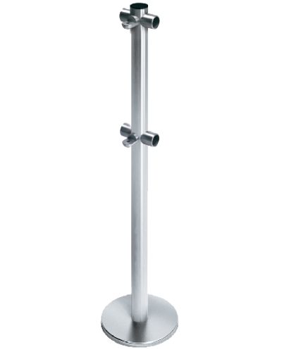 Стойка ограждения с 2-мя полупетлями Т-образная передвижная Oxgard ВЗР2442.09.21 в Пятигорске Ограждения Pintop.ru