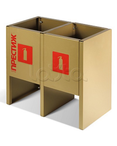 Подставка напольная ПРЕСТИЖ золото под 2 огнетушителя ПОЖТЕХНИКА в Пятигорске Аксессуары для огнетушителей Pintop.ru