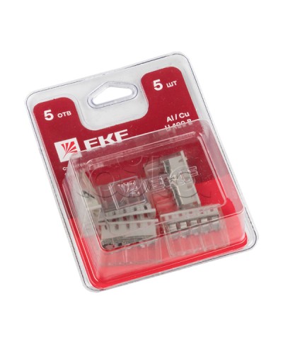 Строит.-монтаж. клемма СМК 2273-245 (с пастой) 5 отверстий 0,5-2.5 мм2 блистер (5шт.) EKF (plc-smk-2273-245b) - Строительно-монтажная клемма СМК 2273-245 (с пастой) 5 отверстий 0,5-2.5 мм2 блистер (5шт.) EKF PROxima в Пятигорске Клеммные колодки Pintop.r